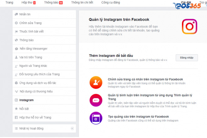 Liên kết tài khoản quảng cáo Facebook với Instagram