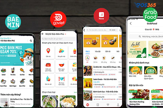 Liên kết với các app giao hàng