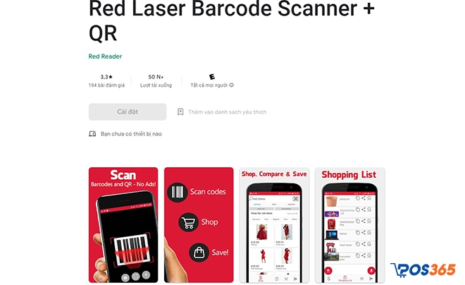 Redlaser - Phần mềm quét mã vạch trên điện thoại miễn phí