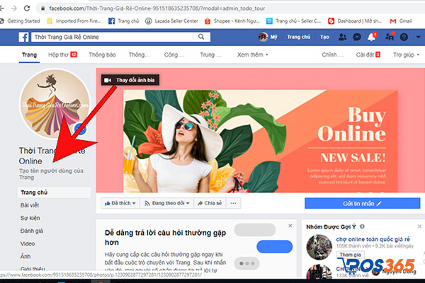 Đặt tên cho fanpage của mình