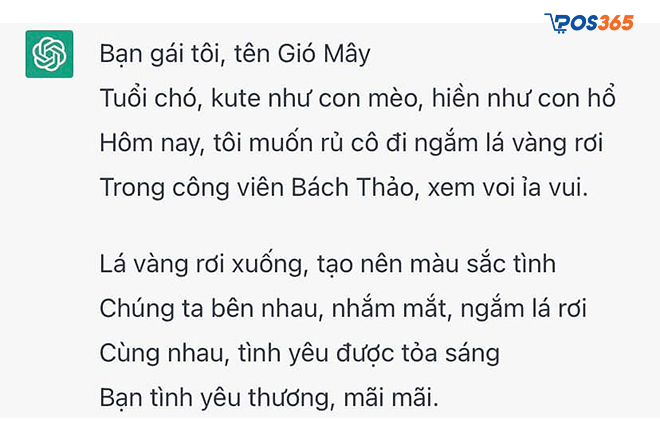 Sử dụng Chat GPT để viết một đoạn văn dài