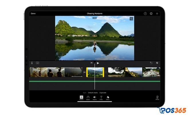 Phần mềm cắt video trên điện thoại iphone iMovie