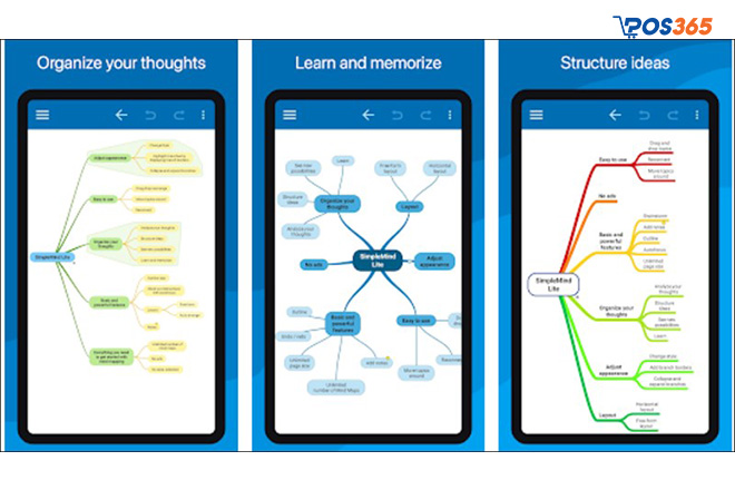 App vẽ sơ đồ tư duy trên điện thoại SimpleMind Lite