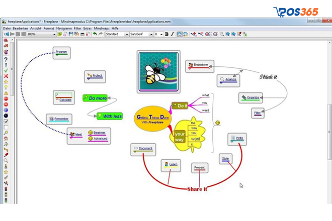 Phần mềm vẽ sơ đồ tư duy Freeplane