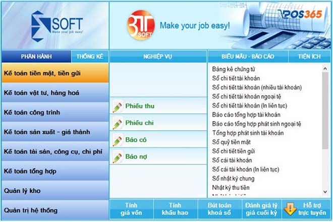 phần mềm kế toán 3tsoft