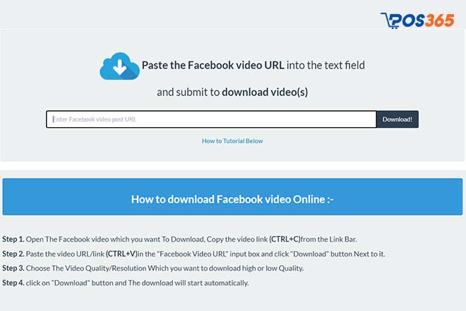 Filevid công cụ tải video Facebook nhanh chóng