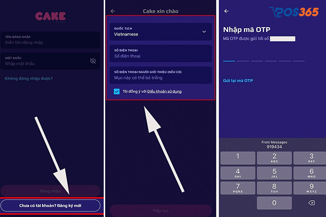 Hướng dẫn đăng ký mở tài khoản ngân hàng số Cake