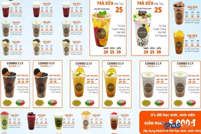 Thiết kế menu quán