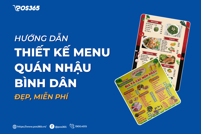 Hướng dẫn thiết kế menu quán nhậu bình dân đẹp, miễn phí