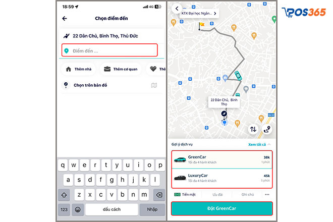 Hướng dẫn chi tiết cách đặt xe taxi xanh SM