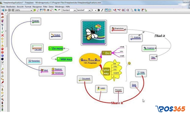 Công cụ vẽ sơ đồ tư duy online Freeplane