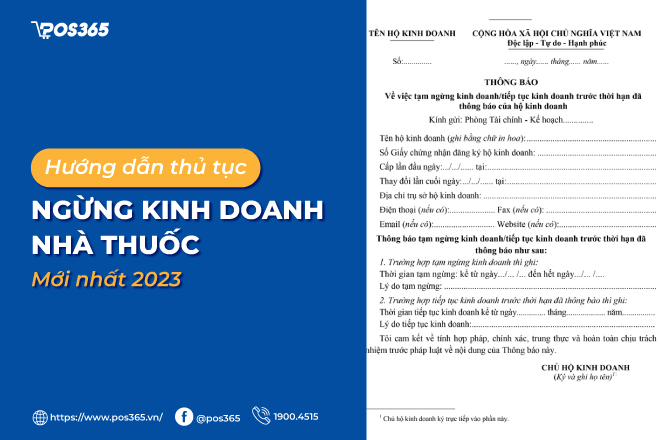 Hướng dẫn thủ tục ngừng kinh doanh nhà thuốc mới nhất 2024