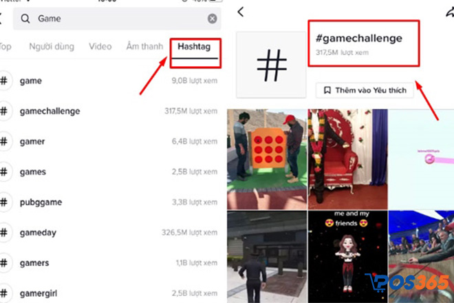 Sử dụng Hashtag thịnh hành TikTok trong video