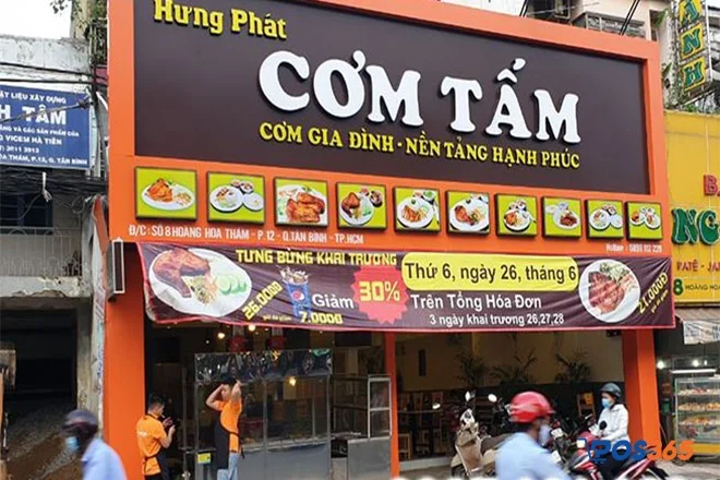  Bảng hiệu quán cơm hiện đại