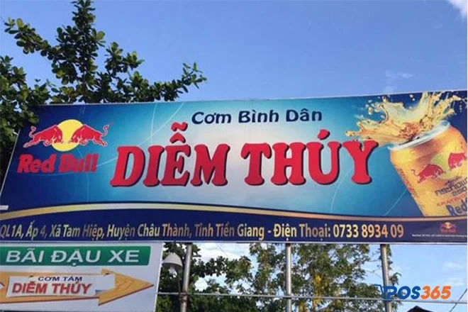 bảng hiệu quán cơm bình dân