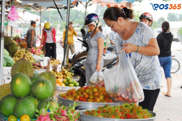 Chợ đầu mối trái cây lớn