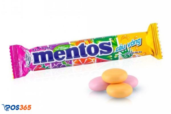 Hộp quà tết kẹo nhai Mentos hương trái cây hỗn hợp