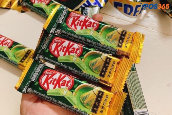 Kẹo KitKat trà xanh (Bánh xốp phủ trà xanh KitKat)