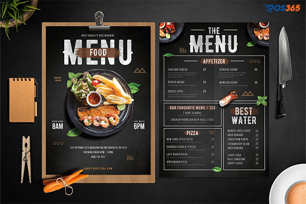 Menu phản ánh tính cách quán ăn của bạn