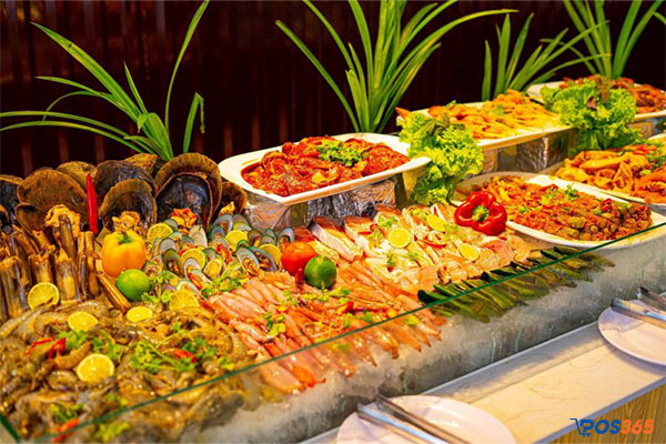 Mẫu thiết kế nhà hàng buffet bình dân 10