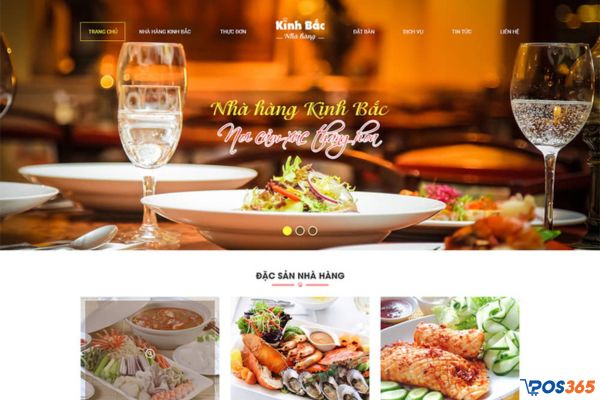 Mẫu thiết kế website cho nhà hàng 10