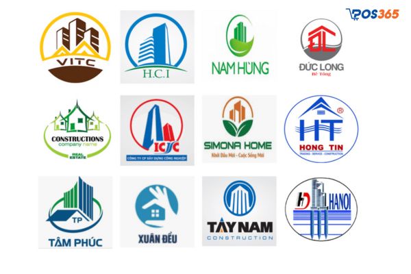 Mẫu logo vật liệu xây dựng 5