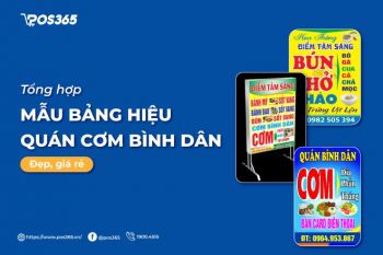 Top 10+ mẫu bảng hiệu quán cơm bình dân đẹp, giá rẻ